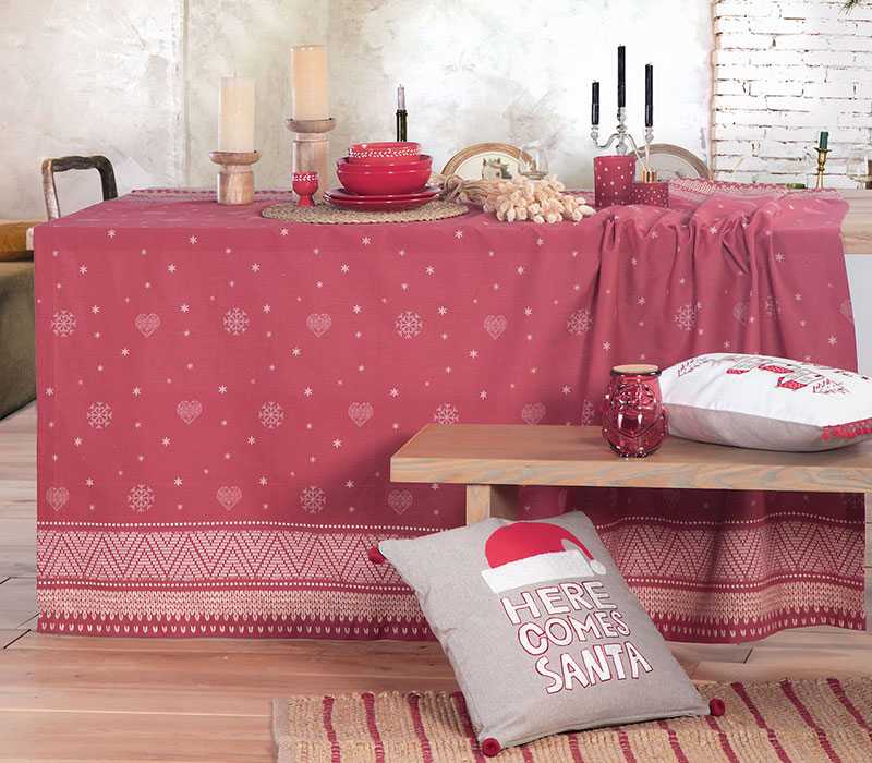 NEF-NEF ΔΙΑΚΟΣΜΗΤΙΚΟ ΜΑΞΙΛΑΡΙ SANTA NIGHT 45X45 ΚΕΝΤΗΤΑ ΕΞΩΤ:100%BAMBAKI, ΕΣΩΤ:100%ΠΟΛΥΕΣΤΕΡ 45X45cm - Image 2