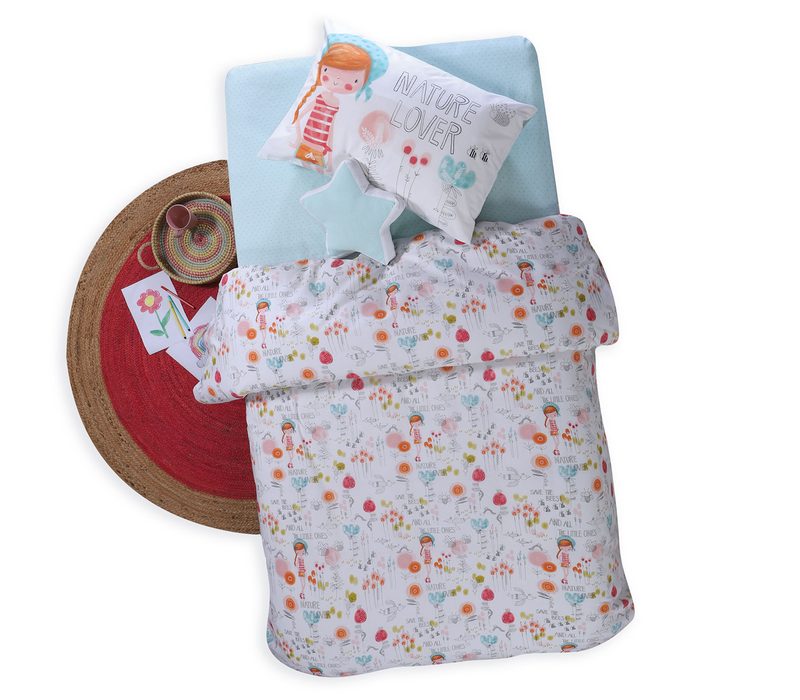 NEF-NEF ΠΑΙΔΙΚΑ ΣΕΤ ΣΕΝΤΟΝΙΑ MONA NATURE LOVER, 100%ΒΑΜΒΑΚΙ