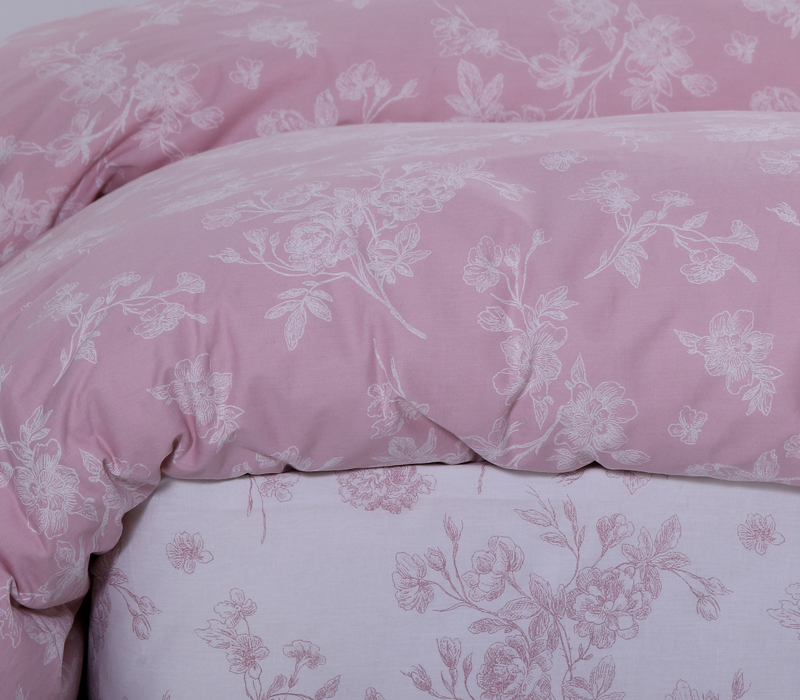 NEF-NEF ΣΕΤ ΠΑΠΛΩΜΑΤΟΘΗΚΗ ΥΠΕΡΔΙΠΛΗ OLIVIA 1X(240X230)+2X(52X72)cm PINK - Image 2