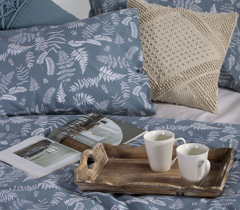 NEF-NEF ΜΑΞΙΛΑΡΟΘΗΚΗ ASSIA BLUE 52X72, 100% BAMBAKI - Image 2