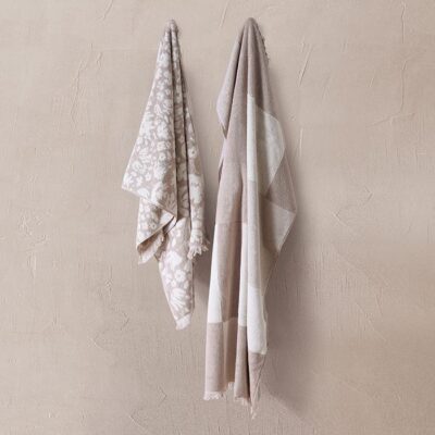 NEF-NEF ΠΕΤΣΕΤΑ ΜΠΑΝΙΟΥ ELEMENTS-FLOZERIA 70X140, 100% BAMBAKI - Image 3