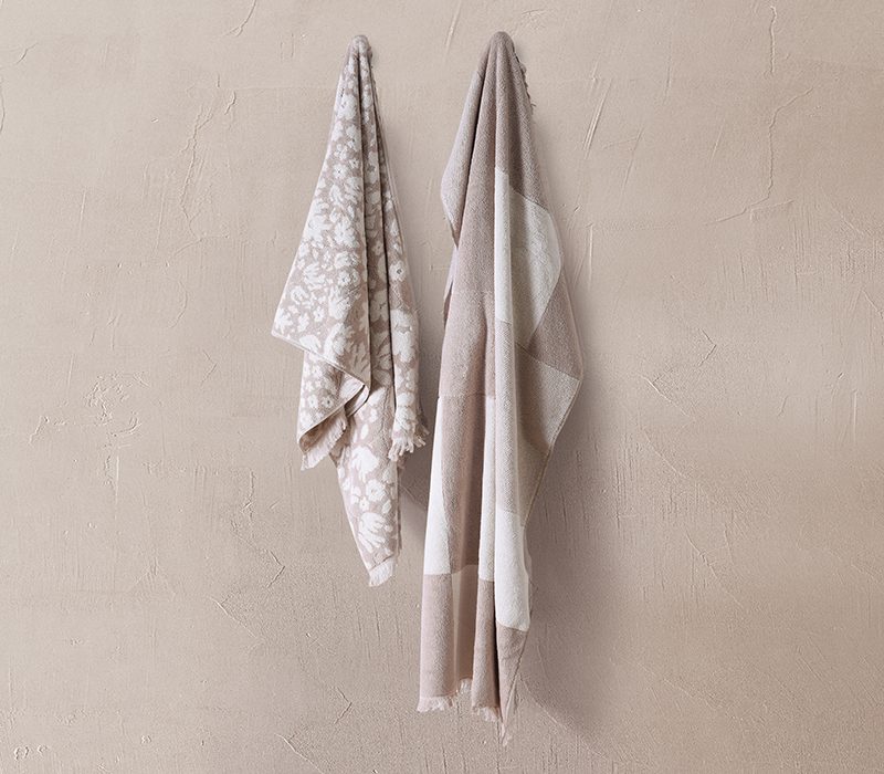 NEF-NEF ΠΕΤΣΕΤΑ ΜΠΑΝΙΟΥ ELEMENTS-FLOZERIA 70X140, 100% BAMBAKI - Image 3