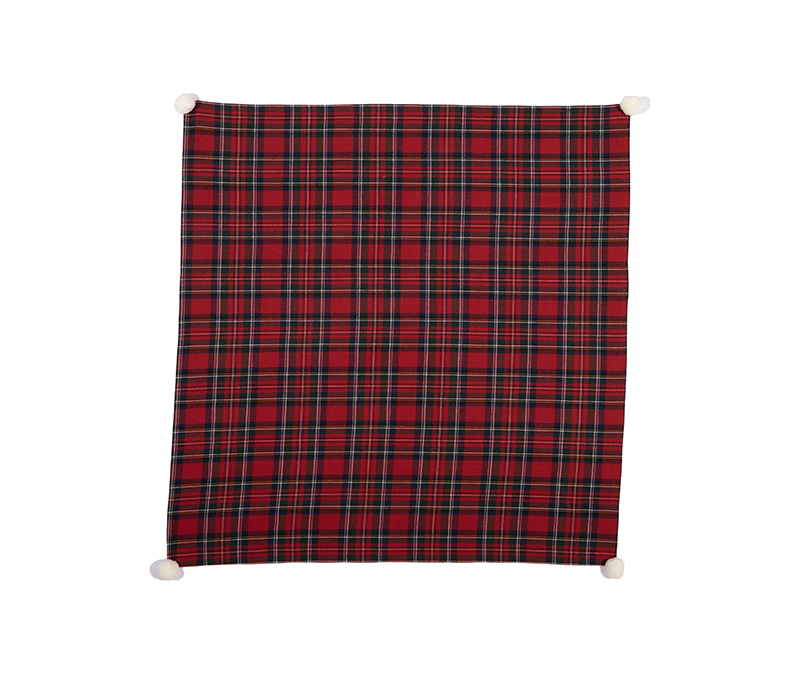 NEF-NEF ΧΡΙΣΤΟΥΓΕΝΝΙΑΤΙΚΟ ΤΡΑΠΕΖΟΜΑΝΤΗΛΟ RED CHECK 100X100 - Image 2