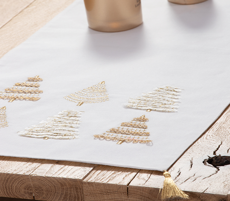 NEF-NEF ΧΡΙΣΤΟΥΓΕΝΝΙΑΤΙΚΗ ΤΡΑΒΕΡΣΑ GOLD TREES 33X150 - Image 2