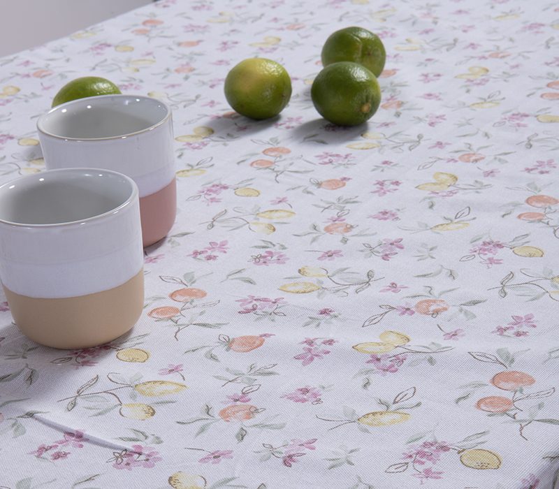 NEF-NEF ΤΡΑΠΕΖΟΜΑΝΤΗΛΟ CITRUS FLOWER 140X180, 50% BAMBAKI -50% ΠΟΛΥΕΣΤΕΡΑΣ - Image 2