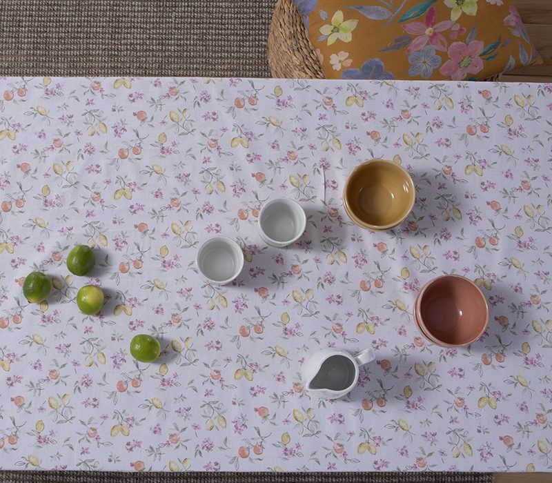 NEF-NEF ΤΡΑΠΕΖΟΜΑΝΤΗΛΟ CITRUS FLOWER 140X180, 50% BAMBAKI -50% ΠΟΛΥΕΣΤΕΡΑΣ - Image 3