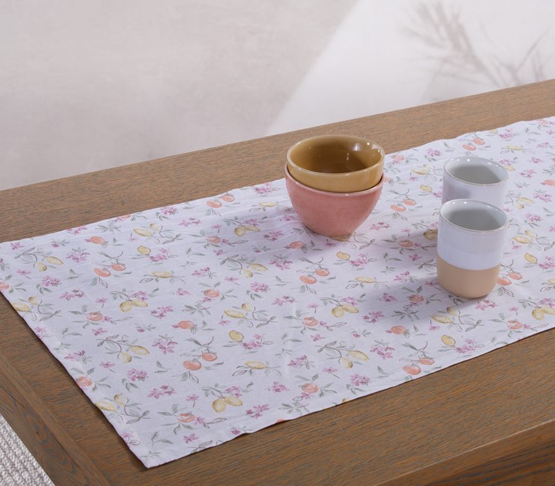 NEF-NEF ΤΡΑΒΕΡΣΑ CITRUS FLOWER 45Χ140, 50% BAMBAKI -50% ΠΟΛΥΕΣΤΕΡΑΣ - Image 2