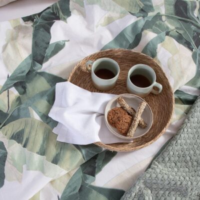 NEF-NEF ΣΕΤ ΣΕΝΤΟΝΙΑ ΜΟΝΑ TROPICANA 170X270, 100% ΒΑΜΒΑΚΙ - Image 4