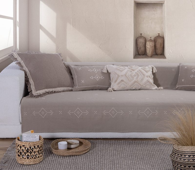 NEF-NEF ΡΙΧΤΑΡΙ ΤΕΤΡΑΘΕΣΙΟΥ ΚΑΝΑΠΕ FIGERALD 180Χ350, 100% BAMBAKI - Image 2