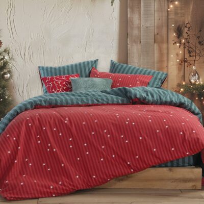 NEF-NEF ΣΕΤ ΣΕΝΤΟΝΙΑ ΥΠΕΡΔΙΠΛΑ STRAIGHT TO CHRISTMAS 240X260, 100% BAMBAKI