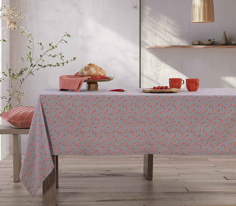 NEF-NEF ΤΡΑΠΕΖΟΜΑΝΤΗΛΟ PEPPERS 140X180, 50% BAMB-50% ΠΟΛ