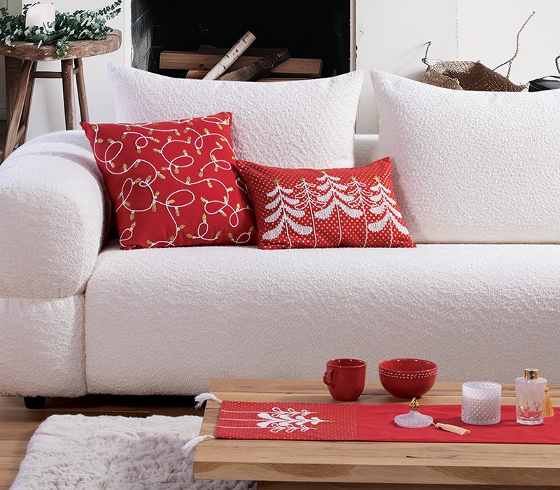 NEF-NEF ΧΡΙΣΤΟΥΓΕΝΝΙΑΤΙΚΗ ΤΡΑΒΕΡΣΑ ELEGANT CHRISTMAS LIGHTS 33X150, 100% ΒΑΜΒ - Image 2