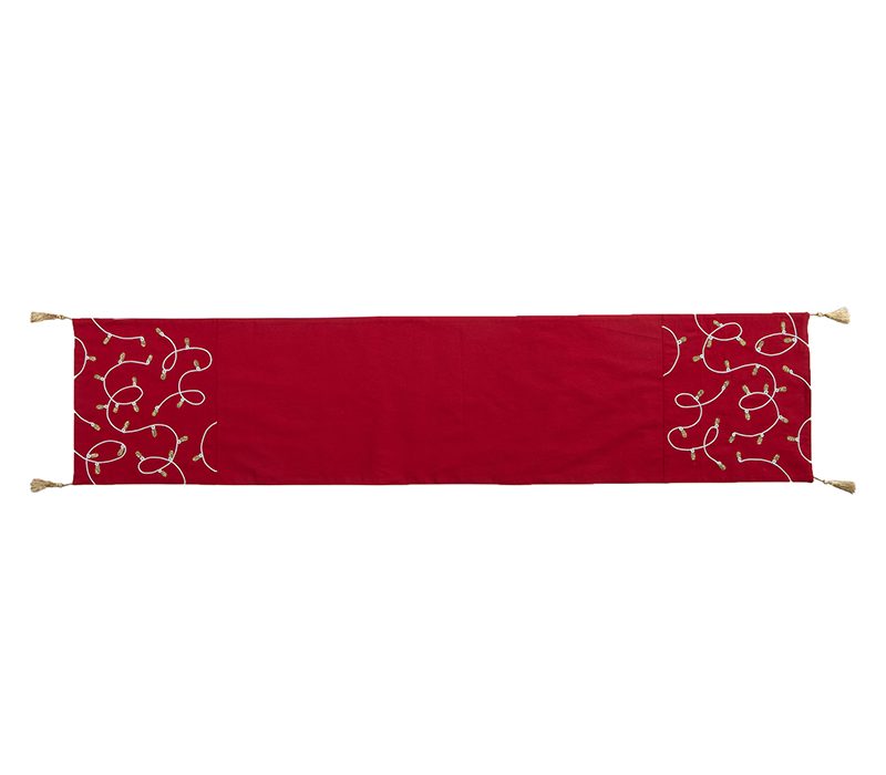 NEF-NEF ΧΡΙΣΤΟΥΓΕΝΝΙΑΤΙΚΗ ΤΡΑΒΕΡΣΑ ELEGANT CHRISTMAS LIGHTS 33X150, 100% ΒΑΜΒ - Image 3