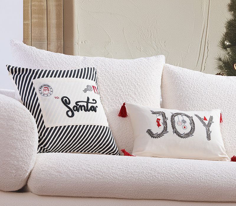 NEF-NEF ΧΡΙΣΤΟΥΓΕΝΝΙΑΤΙΚΟ ΔΙΑΚΟΣΜΗΤΙΚΟ ΜΑΞΙΛΑΡΙ CHRISTMAS IS ALL AROUND 45X45, ΥΦ:100% BAMB ΕΣΩΤ100% ΠΟΛ - Image 3