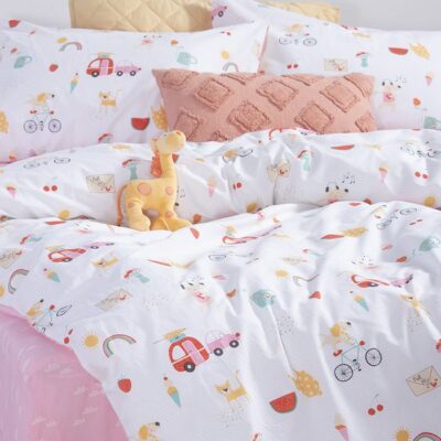 NEF-NEF ΠΑΙΔΙΚΑ ΣΕΤ ΣΕΝΤΟΝΙΑ ΜΟΝΑ HAPPY TODAY 170X260 NEF-NEF HOMEWARE, 100% BAMBAKI - Image 3