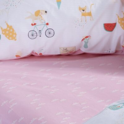 NEF-NEF ΠΑΙΔΙΚΑ ΣΕΤ ΣΕΝΤΟΝΙΑ ΜΟΝΑ HAPPY TODAY 170X260 NEF-NEF HOMEWARE, 100% BAMBAKI - Image 4