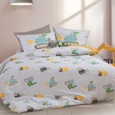 NEF-NEF ΠΑΙΔΙΚΑ ΣΕΤ ΣΕΝΤΟΝΙΑ ΜΟΝΑ FUN AT WORK 170X260 NEF-NEF HOMEWARE, 100% BAMBAKI