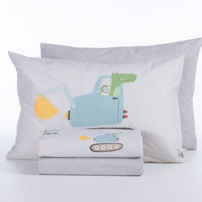 NEF-NEF ΠΑΙΔΙΚΑ ΣΕΤ ΣΕΝΤΟΝΙΑ ΜΟΝΑ FUN AT WORK 170X260 NEF-NEF HOMEWARE, 100% BAMBAKI - Image 2
