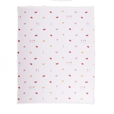 NEF-NEF ΒΡΕΦΙΚΗ ΚΟΥΒΕΡΤΑ ΠΙΚΕ ΚΟΥΝΙΑΣ LADY BUG 110X150 NEF-NEF HOMEWARE, 100% BAMBAKI - Image 2