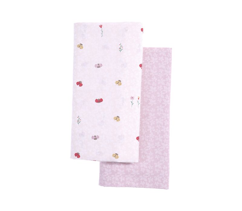 NEF-NEF ΒΡΕΦΙΚΑ ΣΕΤ ΣΕΝΤΟΝΙΑ ΛΙΚΝΟΥ 2ΤΜΧ LADY BUG NEF-NEF HOMEWARE, 100% ΒΑΜΒΑΚΙ - Image 2