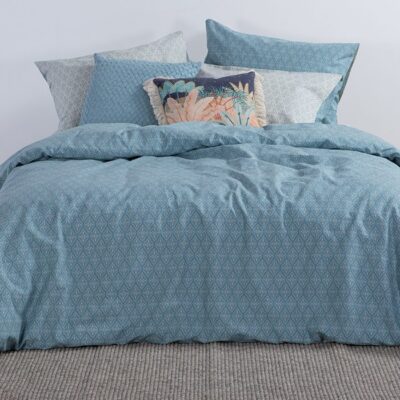 NEF-NEF ΣΕΤ ΣΕΝΤΟΝΙΑ ΒΑΜΒΑΚΕΡΑ ΜΟΝΑ SORENTO BLUE 170X270 NEF-NEF HOMEWARE, 100% ΒΑΜΒΑΚΙ - Image 5
