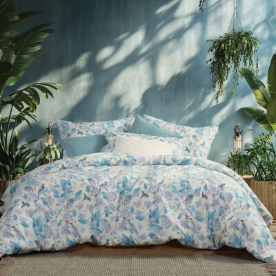 NEF-NEF ΣΕΤ ΣΕΝΤΟΝΙΑ ΒΑΜΒΑΚΕΡΑ ΥΠΕΡΔΙΠΛΑ DREAM ON BLUE 240X270 NEF-NEF HOMEWARE, 100% ΒΑΜΒΑΚΙ