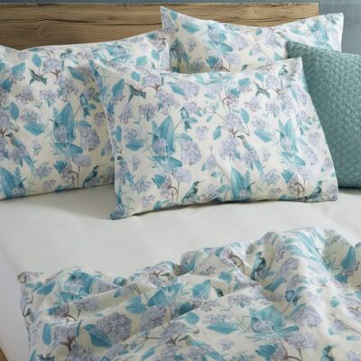 NEF-NEF ΣΕΤ ΣΕΝΤΟΝΙΑ ΒΑΜΒΑΚΕΡΑ ΥΠΕΡΔΙΠΛΑ DREAM ON BLUE 240X270 NEF-NEF HOMEWARE, 100% ΒΑΜΒΑΚΙ - Image 2