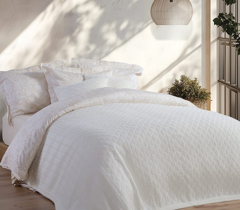 NEF-NEF ΚΟΥΒΕΡΤΑ ΥΠΕΡΔΙΠΛΗ VENTORA 230X250 NEF-NEF HOMEWARE, 100% BAMBAKI