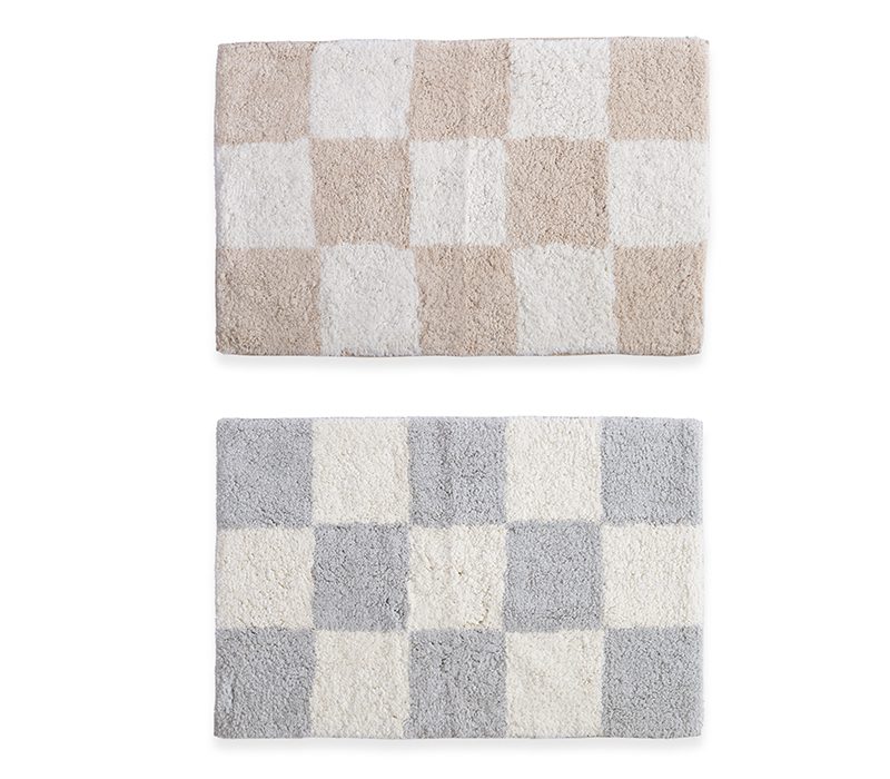 NEF-NEF ΧΑΛΑΚΙ ΜΠΑΝΙΟΥ CHESS 50X80 NEF-NEF HOMEWARE, 100% ΒΑΜΒΑΚΙ
