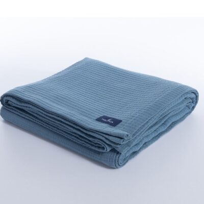 NEF-NEF ΚΟΥΒΕΡΤΑ ΠΙΚΕ ΥΠΕΡΔΙΠΛΗ NAUTICA - NAU NAVY 230X240 NEF-NEF HOMEWARE, 100% ΒΑΜΒΑΚΙ - Image 4