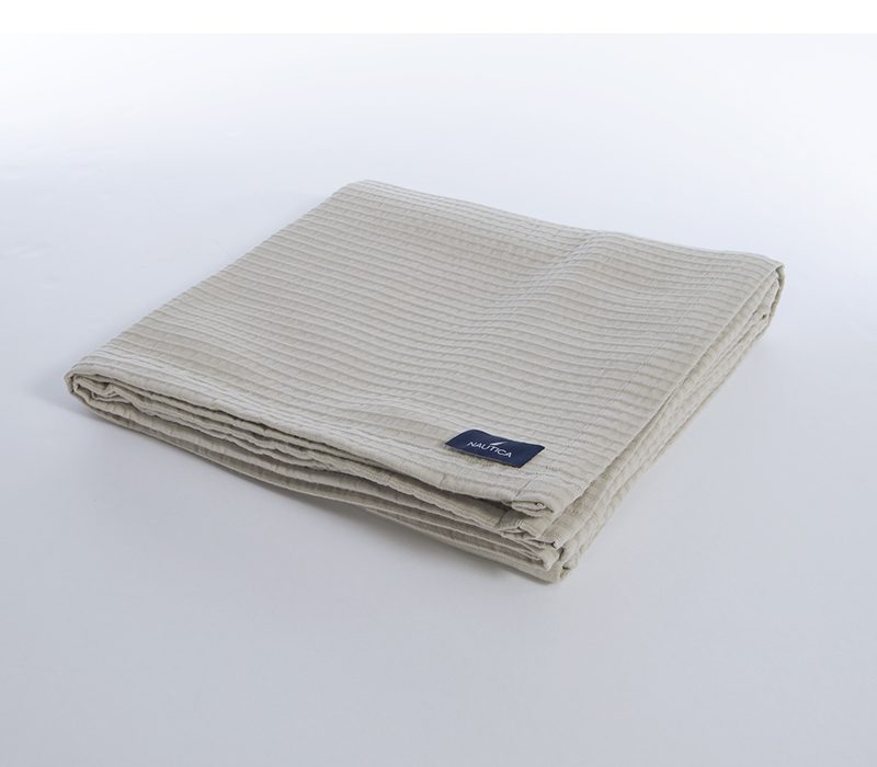 NEF-NEF ΚΟΥΒΕΡΤΑ ΠΙΚΕ ΥΠΕΡΔΙΠΛΗ NAUTICA - NAU NAVY 230X240 NEF-NEF HOMEWARE, 100% ΒΑΜΒΑΚΙ - Image 6