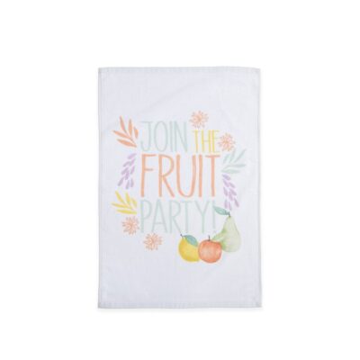 NEF-NEF ΠΟΤΗΡΟΠΑΝΟ ΒΕΛΟΥΤΕ FRUIT PARTY 40Χ60 NEF-NEF HOMEWARE, 100% BAMBAKI - WHITE