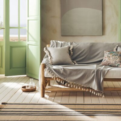 Ριχτάρι Διακοσμητικό 180x180cm GOFIS HOME  Kianga Opal Grey 226/15