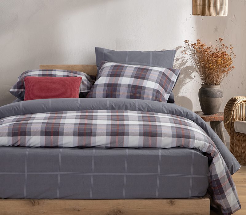 ΣΕΤ ΣΕΝΤΟΝΙΑ ΥΠΕΡΔΙΠΛΑ RACKET ΜΕ ΛΑΣΤΙΧΟ  NEF-NEF HOMEWARE, 100% ΒΑΜΒΑΚΙ - Image 2
