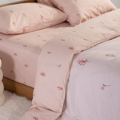 ΣΕΤ ΣΕΝΤΟΝΙΑ ΥΠΕΡΔΙΠΛΑ FRAGESCA ΜΕ ΛΑΣΤΙΧΟ  NEF-NEF HOMEWARE, 100% ΒΑΜΒΑΚΙ - Image 5