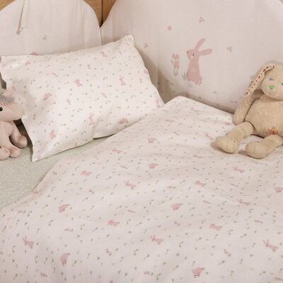 ΒΡΕΦΙΚΑ ΣΕΤ ΣΕΝΤΟΝΙΑ ΚΟΥΝΙΑΣ COUNTRY BUNNY  NEF-NEF HOMEWARE, 100% ΒΑΜΒΑΚΙ - Image 2