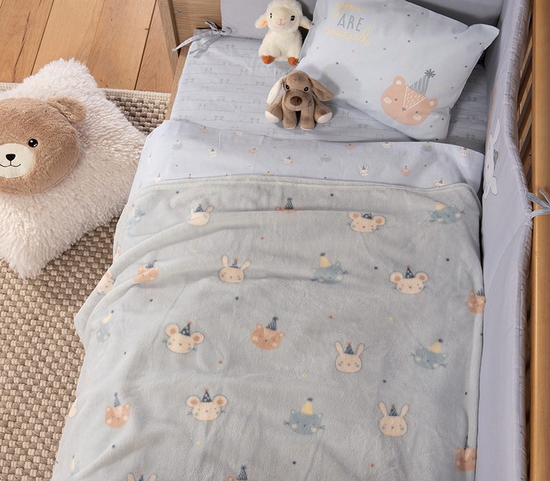 ΒΡΕΦΙΚΗ ΚΟΥΒΕΡΤΑ FLEECE ΑΓΚΑΛΙΑΣ SPECIAL PARTY 75X110 NEF-NEF HOMEWARE, 100% ΠΟΛΥΕΣΤΕΡΑΣ - Image 5