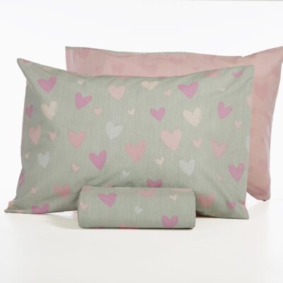 ΠΑΙΔΙΚΗ ΣΕΤ ΠΑΠΛΩΜΑΤΟΘΗΚΗ ΜΟΝΗ HEARTS ATTACK 160Χ240 NEF-NEF HOMEWARE, 100% ΒΑΜΒΑΚΙ - Image 3