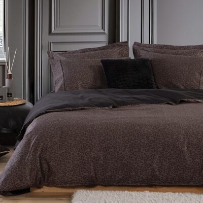 ΣΕΤ ΠΑΠΛΩΜΑΤΟΘΗΚΗ ΥΠΕΡΔΙΠΛΗ LEONAR 240Χ230 NEF-NEF HOMEWARE, 100% ΒΑΜΒΑΚΙ