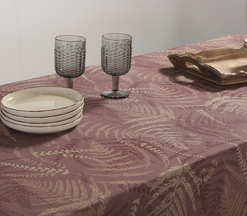ΤΡΑΠΕΖΟΜΑΝΤΗΛΟ FERN 140X140 NEF-NEF HOMEWARE, 100% ΒΑΜΒΑΚΙ - Image 5