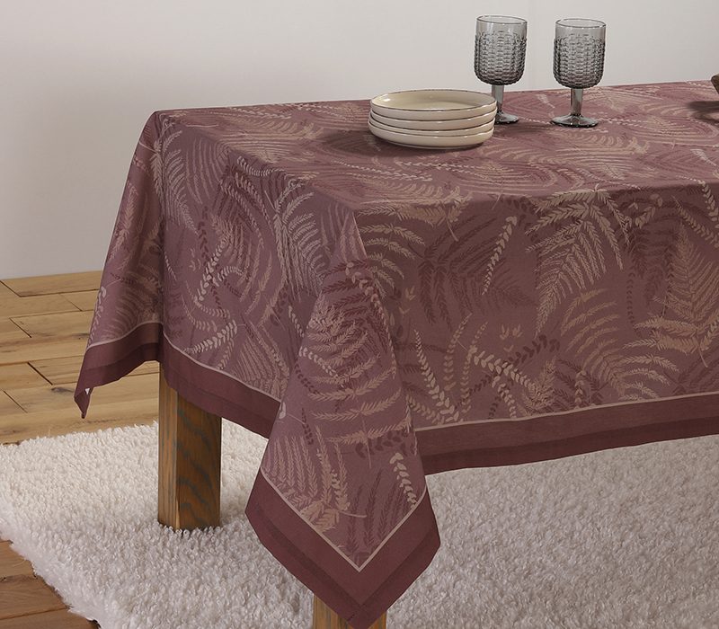 ΤΡΑΠΕΖΟΜΑΝΤΗΛΟ FERN 140X180 NEF-NEF HOMEWARE, 100% ΒΑΜΒΑΚΙ - Image 2