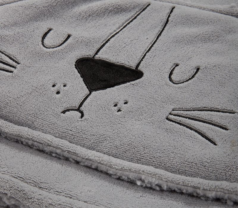 ΠΑΙΔΙΚΟ ΠΟΝΤΣΟ SLEEPING LION NEF-NEF HOMEWARE, 100% ΠΟΛΥΕΣΤΕΡΑΣ - Image 2