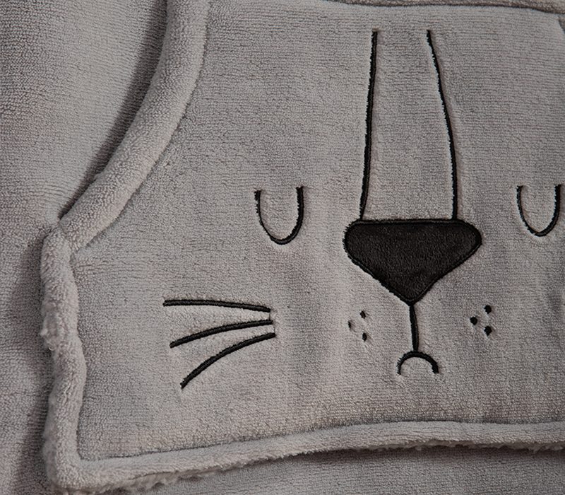 ΠΑΙΔΙΚΟ ΠΟΝΤΣΟ SLEEPING LION NEF-NEF HOMEWARE, 100% ΠΟΛΥΕΣΤΕΡΑΣ - Image 4