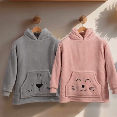 ΠΑΙΔΙΚΟ ΠΟΝΤΣΟ SLEEPING LION NEF-NEF HOMEWARE, 100% ΠΟΛΥΕΣΤΕΡΑΣ - Image 6