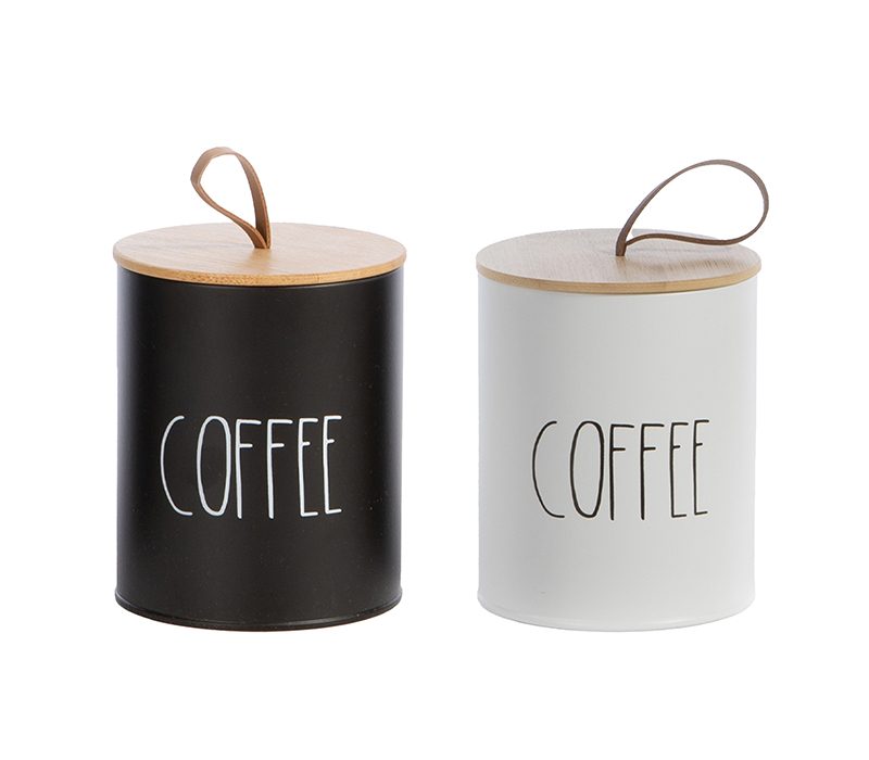 ΔΟΧΕΙΟ ΓΙΑ ΚΑΦΕ COFFEE 10.4X10.4X13 NEF-NEF HOMEWARE, ΜΕΤΑΛΛΙΚΟ