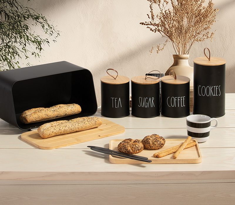ΔΟΧΕΙΟ ΓΙΑ ΚΑΦΕ COFFEE 10.4X10.4X13 NEF-NEF HOMEWARE, ΜΕΤΑΛΛΙΚΟ - Image 6