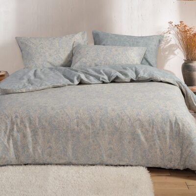 ΣΕΤ ΣΕΝΤΟΝΙΑ ΥΠΕΡΔΙΠΛΑ LUCIL ΜΕ ΛΑΣΤΙΧΟ  NEF-NEF HOMEWARE, 100% ΒΑΜΒΑΚΙ - BLUE