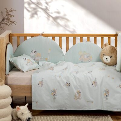 ΒΡΕΦΙΚΑ ΣΕΤ ΣΕΝΤΟΝΙΑ ΚΟΥΝΙΑΣ LIFE IN THE CITY NEF-NEF HOMEWARE, 100% ΒΑΜΒΑΚΙ - AQUA