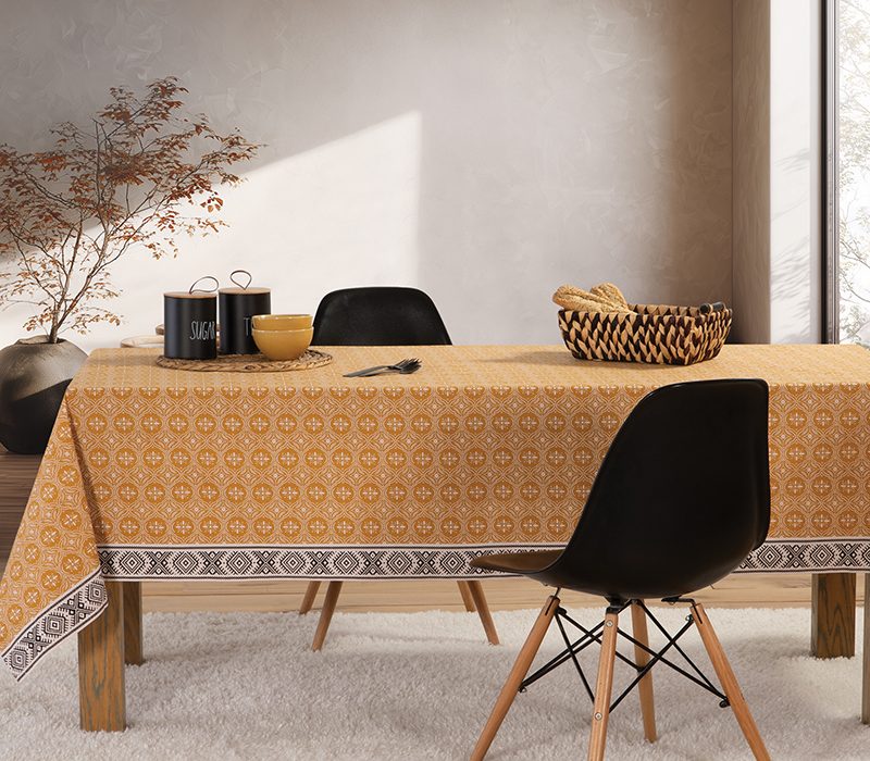 ΑΛΕΚΙΑΣΤΟ ΤΡΑΠΕΖΟΜΑΝΤΗΛΟ JENERIA 140Χ140 NEF-NEF HOMEWARE, 100% ΒΑΜΒΑΚΙ - Image 5
