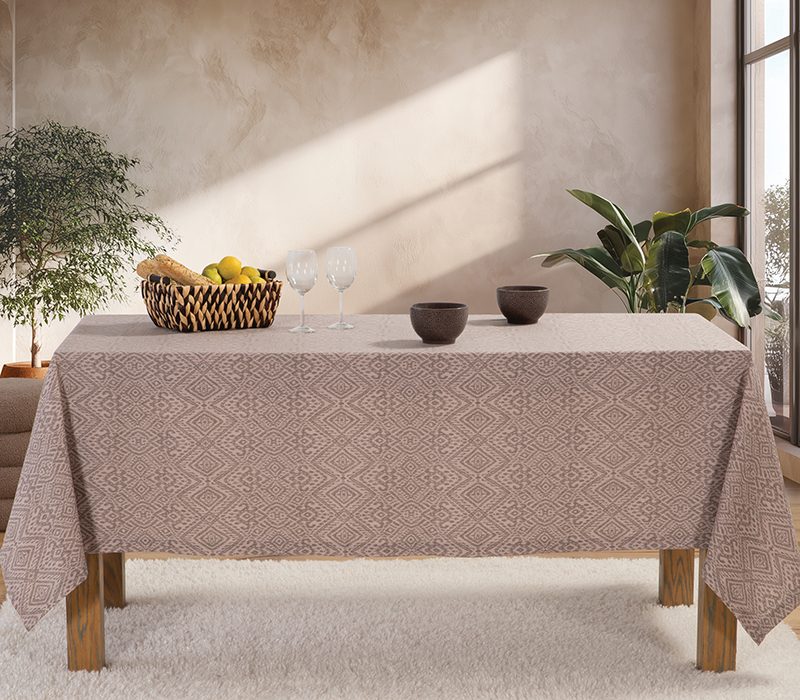 ΤΡΑΠΕΖΟΜΑΝΤΗΛΟ ORION 140X140 NEF-NEF HOMEWARE, 50% BAMBΑΚΙ-50% ΠΟΛΥΕΣΤΕΡΑΣ - Image 3